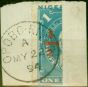 Valuable Postage Stamp from Oil Rivers 1894 1/2d on Half of 1d Dull Blue SG57 V.F.U on Small Piece 'OPOBO RIVER MY 22 94' CDS
