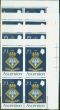 Valuable Postage Stamp from Ascension 1969 Navy Crest set of 4 SG121-124 in Superb MNH Corner Blocks of 4