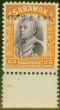 Collectible Postage Stamp from Sarawak 1942 Jap Occu 25c Violet  Orange SGJ18 VF MNH Part Imprint Bottom Margin