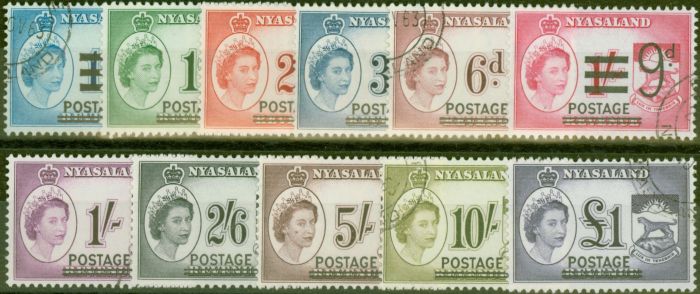 Valuable Postage Stamp from Nyasaland 1963 set of 11 SG188-198 Superb Used