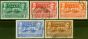 Old Postage Stamp from Barbados 1939 Set of 5 SG257-261 Fine Used (2)