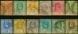 Collectible Postage Stamp from Ceylon 1903-05 Set of 12 SG265-276 Good Used
