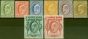 Old Postage Stamp from Falkland Islands 1904 set of 8 SG43-50 Fine Mtd Mint Stamp