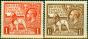 Old Postage Stamp from GB 1925 Empire Set of 2 SG432-433 Fine MNH
