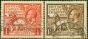 Rare Postage Stamp GB 1925 Set of 2 SG432-433 Fine Used