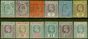 Old Postage Stamp from Straits Settlements 1904-10 set of 12 SG127-138a Fine Lightly Mtd Mint