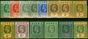 Collectible Postage Stamp Nigeria 1914-18 Extended Set of 14 SG1-10 Fine MM