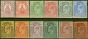 Collectible Postage Stamp from Turks & Caicos Is 1909-11 set of 12 SG115-126 V.F Very Lightly Mtd Mint