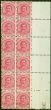 Old Postage Stamp Samoa 1900 2 1/2d Deep Rose-Carmine SG60a Good MNH Block of 12