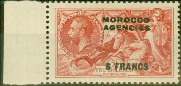 Old Postage Stamp from Morocco Agencies 1936 6F on 5s Brt Rose-Red SG226 V.F MNH