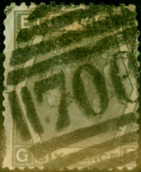 Valuable Postage Stamp from GB 1873 6d Grey SG125 Pl 12 Average Used