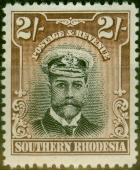 Rare Postage Stamp Southern Rhodesia 1924 2s6d Black & Brown SG12 Fine & Fresh LMM