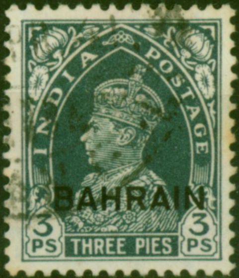 Bahrain 1938 3p Slate SG20 Fine Used  King George VI (1936-1952) Valuable Stamps