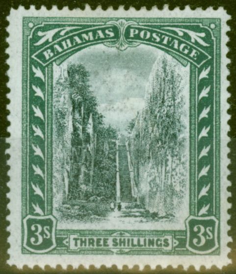 Valuable Postage Stamp from Barbados 1903 3s Black & Green SG61 Fine & Fresh Lightly Mtd Mint