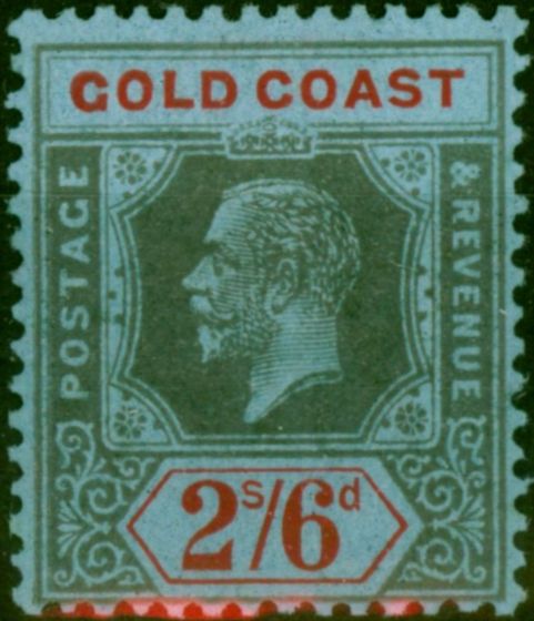 Gold Coast 1921 2s6d Black & Red-Blue SG81a Die II Fine & Fresh LMM . King George V (1910-1936) Mint Stamps