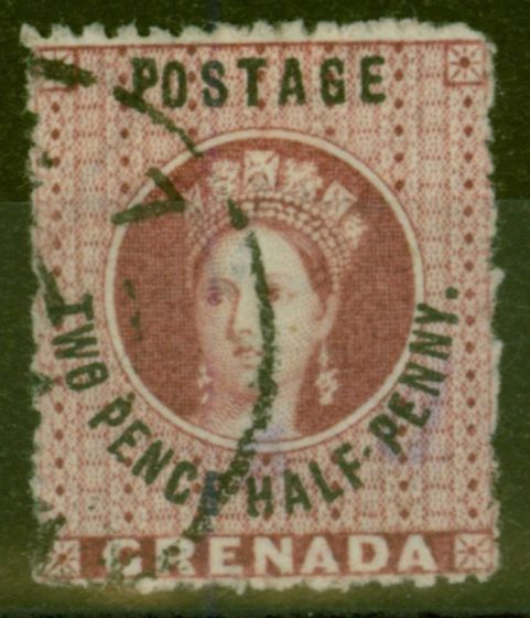Collectible Postage Stamp from Grenada 1881 2 1/2d Claret SG25 V.F.U