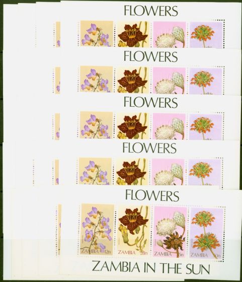 Valuable Postage Stamp from Zambia 1983 Wild Flowers Mini Sheet SGMS387 V.F MNH x 25