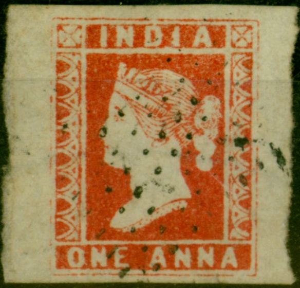 Collectible Postage Stamp from India 1854 1a Red SG12 Die I Fine Used