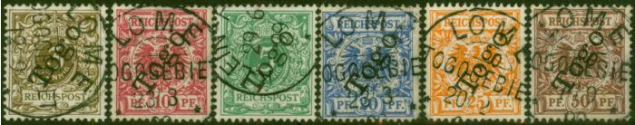 German Togo 1897 Set of 6 SGG1-G6 Fine Used  Queen Victoria (1840-1901) Collectible Stamps