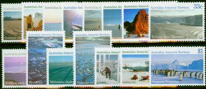 A.A.T 1984 Antarctic Set of 15 SG63-77 V.F MNH . Queen Elizabeth II (1952-2022) Mint Stamps