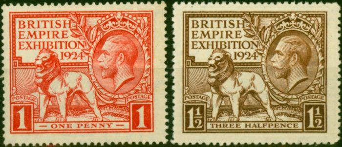 GB 1924 Exhibition Set of 2 SG430-431 Fine LMM . King George V (1910-1936) Mint Stamps