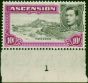 Ascension 1938 10s Black & Bright Purple SG47 Fine MNH  King George VI (1936-1952) Valuable Stamps