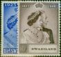 Swaziland 1948 RSW Set of 2 SG46-47 Fine LMM King George VI (1936-1952) Old Royal Silver Wedding Stamp Sets