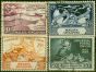 Singapore 1949 UPU Set of 4 SG33-36 Fine Used Stamp King George VI (1936-1952) Collectible Universal Postal Union Stamp Sets