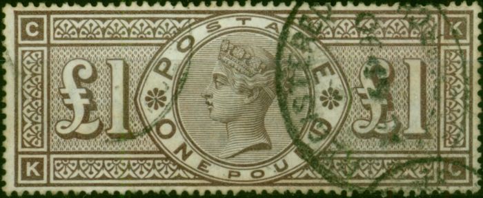 GB 1884 £1 Brown-Lilac SG185 Fine Used (3) Queen Victoria (1840-1901) Rare Stamps
