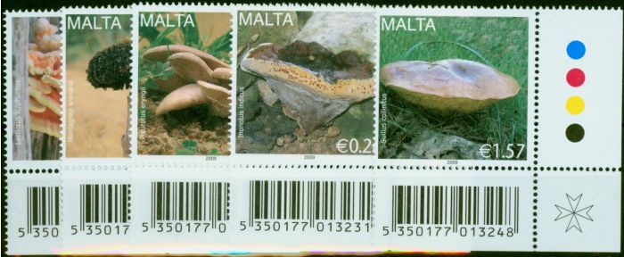 Malta 2009 Fungi Set of 5 SG1610-1614 V.F.MNH  Queen Elizabeth II (1952-2022) Valuable Stamps
