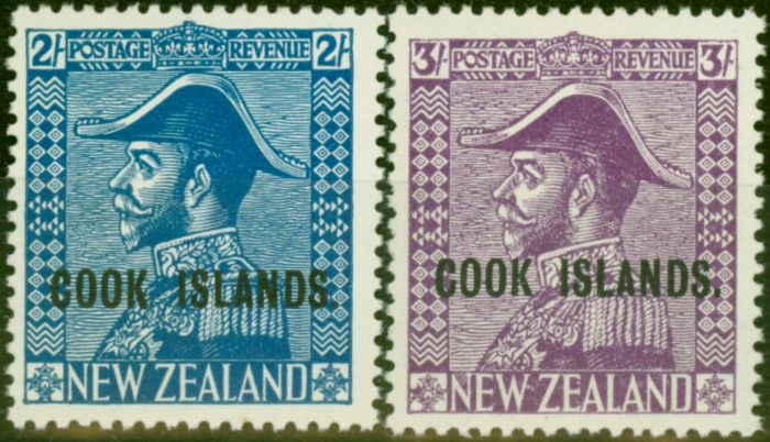 Collectible Postage Stamp Cook Islands 1936 Set of 2 SG116-117 Fine MNH (2)