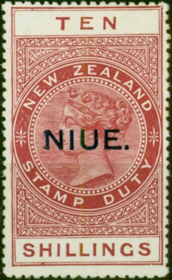 Niue 1923 10s Maroon SG36 Fine MM . King George V (1910-1936) Mint Stamps