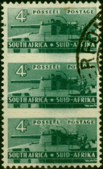Old Postage Stamp South Africa 1942 4d Slate-Green SG103 Fine Used