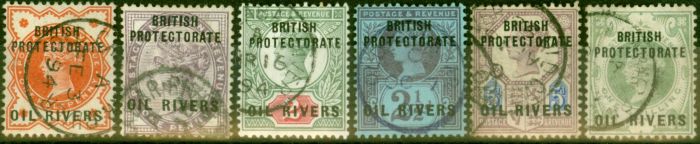 Collectible Postage Stamp from Oil Rivers 1892 Set of 6 SG1-6 Fine Used