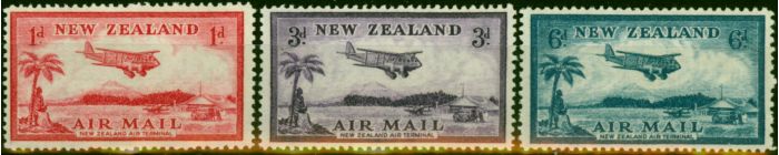 Collectible Postage Stamp New Zealand 1935 Air Set of 3 SG570-572 Fine LMM