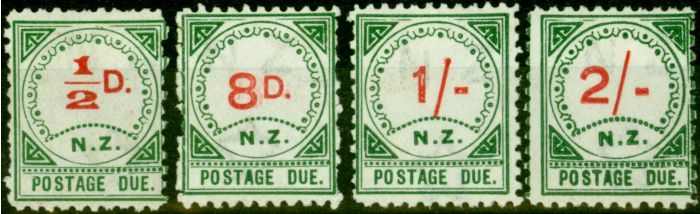 Old Postage Stamp from New Zealand 1899 Postage Due Set of 4 SGD1-D4 Fine & Fresh Mtd Mint