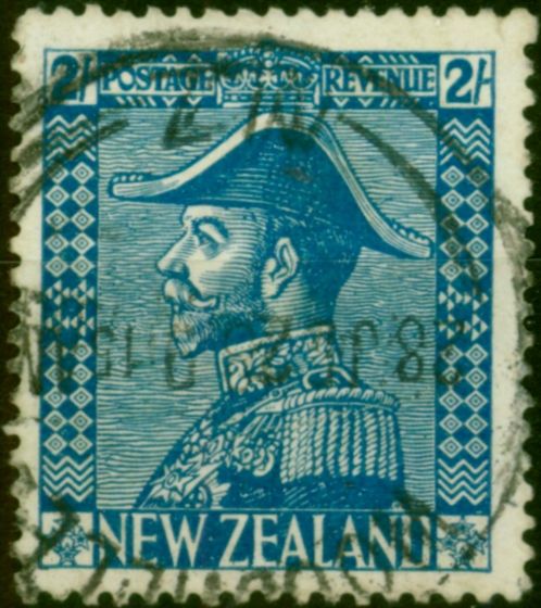 New Zealand 1926 2s Deep Blue SG466 Fine Used  King George V (1910-1936) Old Stamps