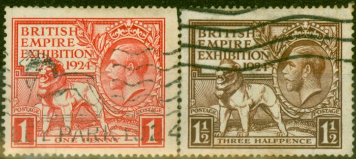 Old Postage Stamp GB 1925 Set of 2 SG432-433 Fine VLMM