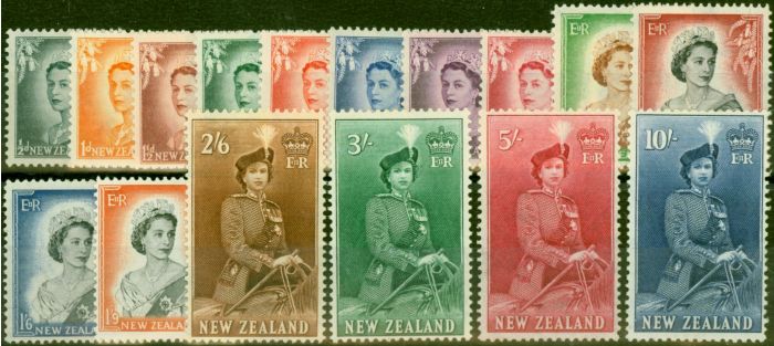 Rare Postage Stamp New Zealand 1953-59 Set of 6 SG723-736 Fine MNH