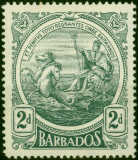 Barbados 1916 2d Grey SG184 Fine MM (2) King George V (1910-1936) Rare Stamps