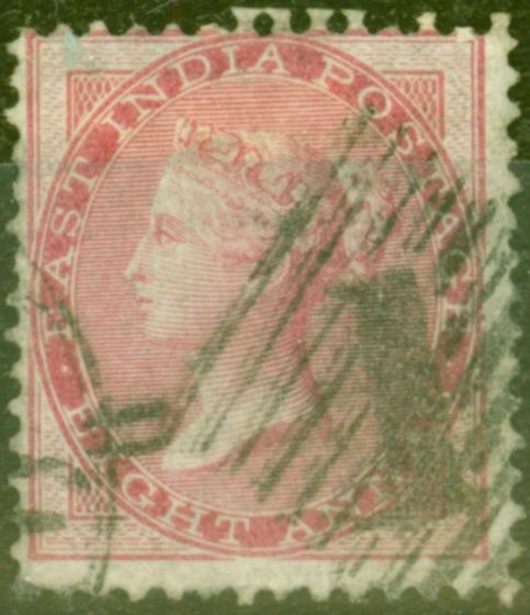 Collectible Postage Stamp from India 1856 8a Carmine SG48 Good Used