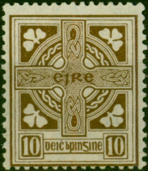 Ireland 1923 10d Brown SG81 Fine MM . King George V (1910-1936) Mint Stamps