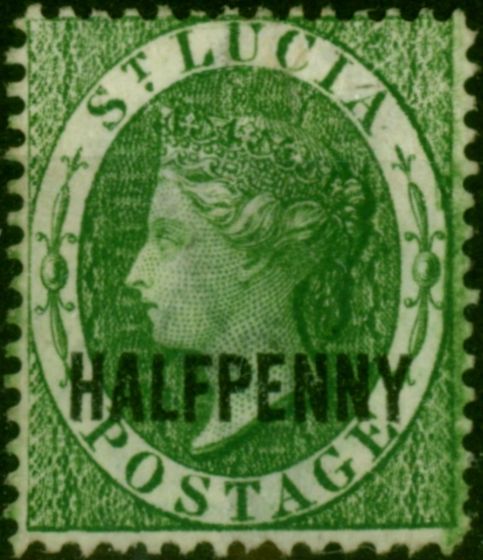 St Lucia 1882 1/2d Green SG25 Fine Unused (2) Queen Victoria (1840-1901) Valuable Stamps