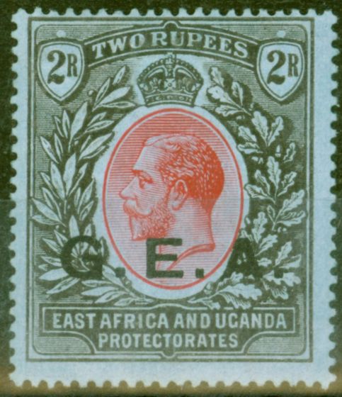 Valuable Postage Stamp from Tanganyika G.E.A 1917 2R Red & Black-Blue SG56 Fine Lightly Mtd Mint