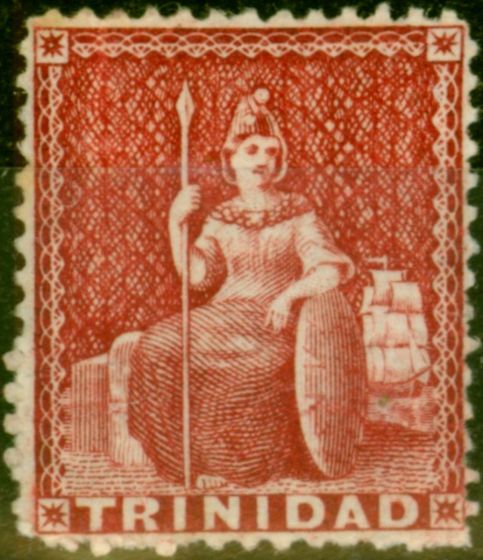 Rare Postage Stamp from Trinidad 1876 Lake SG75 Fine Mounted Mint