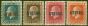 Old Postage Stamp from Aitutaki 1917 set of 4 SG15-18 Fine Lightly Mtd Mint