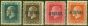 Valuable Postage Stamp from Aitutaki 1917 set of 4 SG15a-18a P.14 x 14.5 Fine Mtd Mint