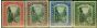 Collectible Postage Stamp Bahamas 1921 Set of 4 SG111-114 V.F MNH & VLMM