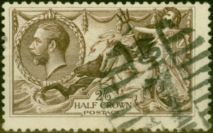 Collectible Postage Stamp GB 1918 2s6d Chocolate-Brown SG414 Fine Used