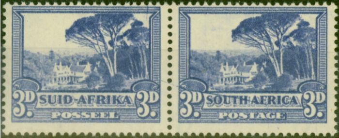 South Africa 1940 3d Ultramarine SG59Var 'Line Through South Africa' Fine MNH  King George VI (1936-1952) Rare Stamps